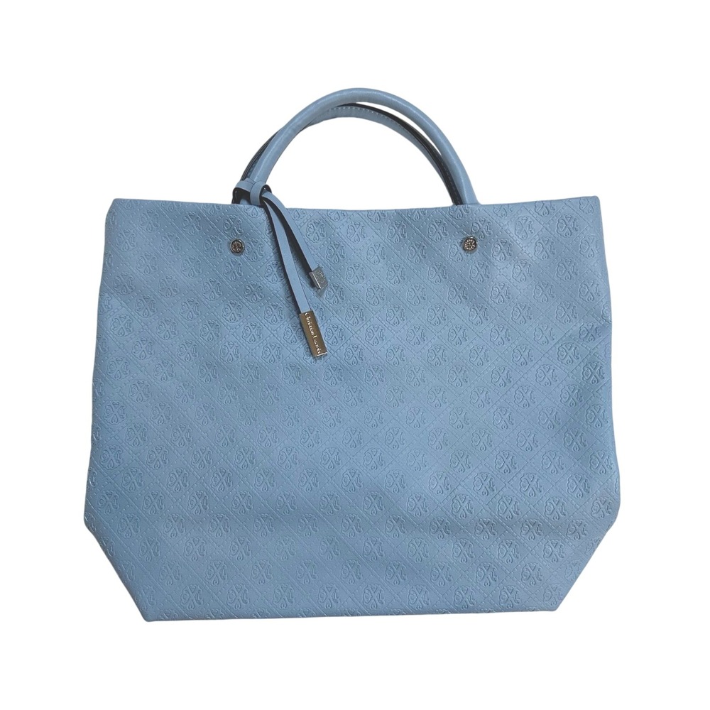 Christian Lacroix CXL Embossed Logo‎ Vegan Leather Tote – Blue